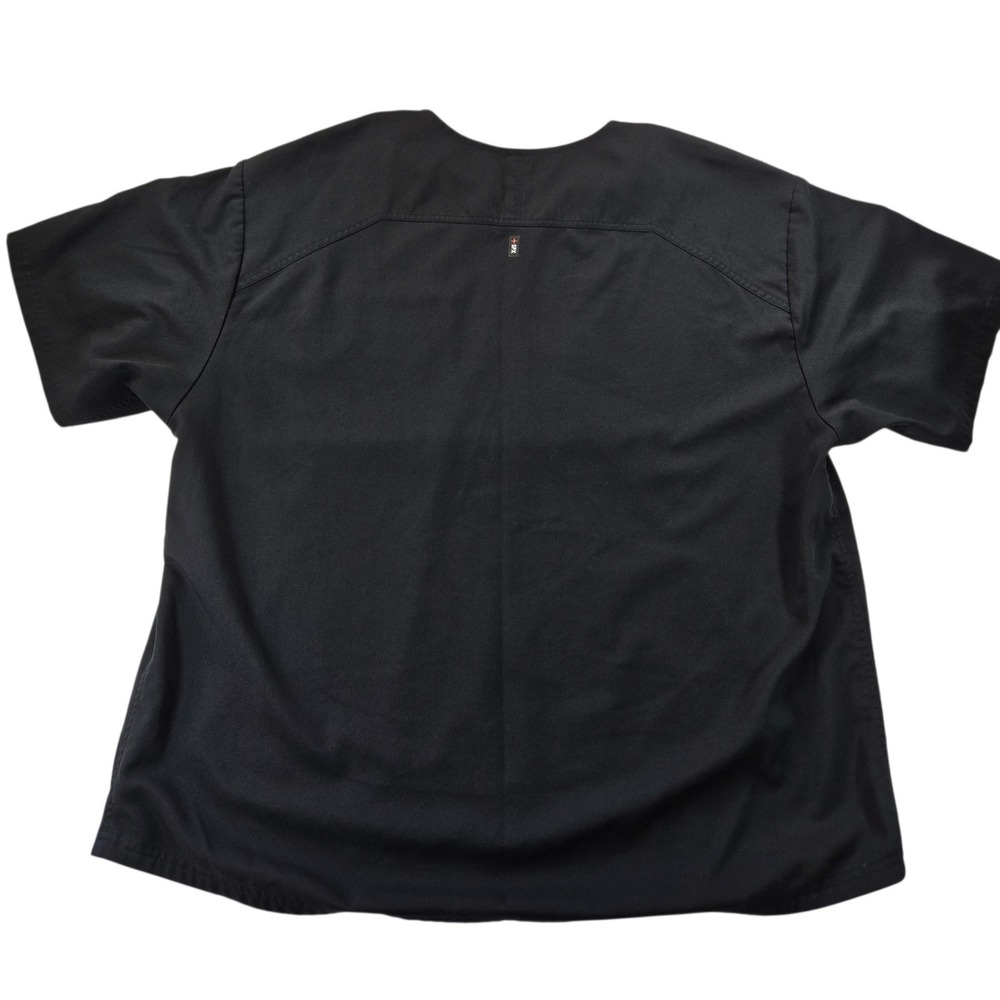 Greys Anatomy by Barco Mens 2XL Black Spandex Stretch V-Neck Scrub Top - Picture 7 of 7